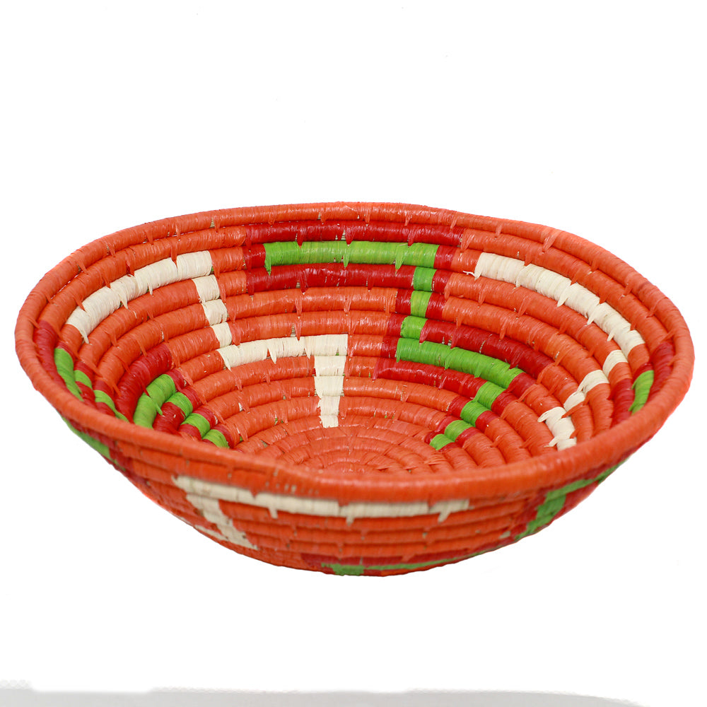 Raffia Baskets - Large Basket (Fuscia, Blue, Orange, Lemon)